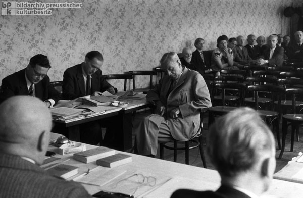 Spruchkammerverfahren gegen Fritz Thyssen in Königstein im Taunus (17. August 1948)